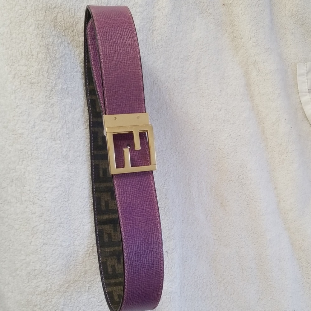 Reversible Classic logo Fendi belt